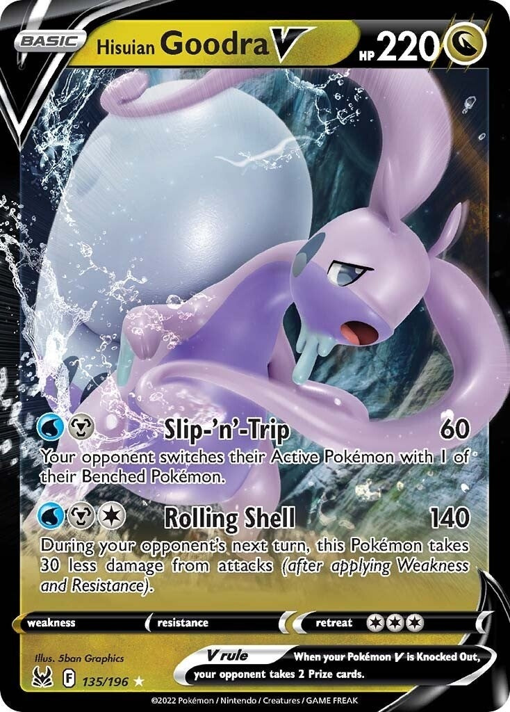 Image for Hisuian Goodra V (135/196) (SWSH11: Lost Origin) (SWSH11) - Pokemon