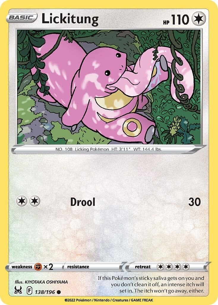 Image for Lickitung (138/196) (SWSH11: Lost Origin) (SWSH11) - Pokemon