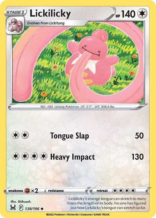 Image for Lickilicky (139/196) (SWSH11: Lost Origin) (SWSH11) - Pokemon