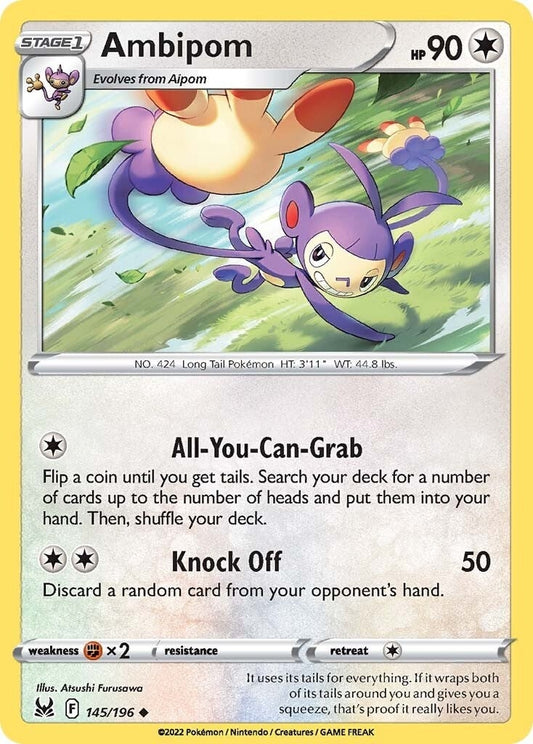 Image for Ambipom (145/196) (SWSH11: Lost Origin) (SWSH11) - Pokemon