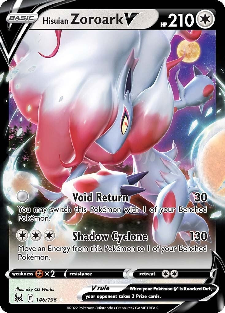 Image for Hisuian Zoroark V (146/196) (SWSH11: Lost Origin) (SWSH11) - Pokemon