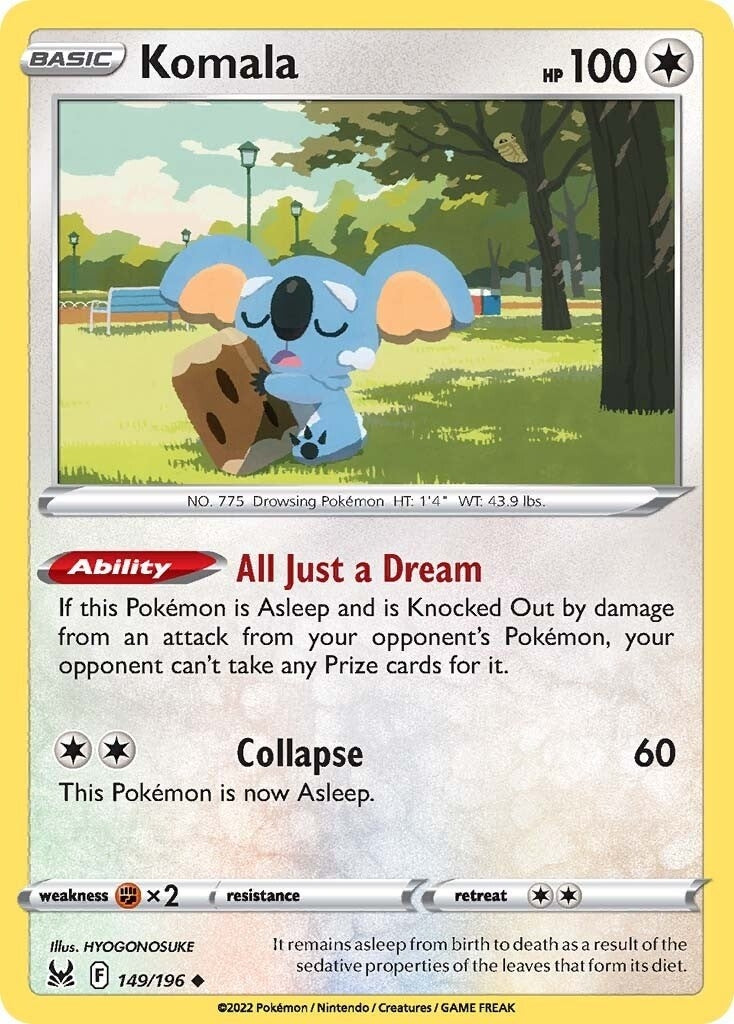 Image for Komala (149/196) (SWSH11: Lost Origin) (SWSH11) - Pokemon