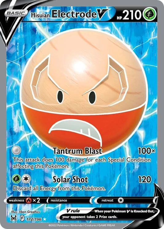 Image for Hisuian Electrode V (Full Art) (172/196) (SWSH11: Lost Origin) (SWSH11) - Pokemon