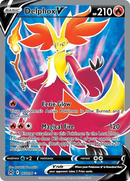 Image for Delphox V (Full Art) (173/196) (SWSH11: Lost Origin) (SWSH11) - Pokemon