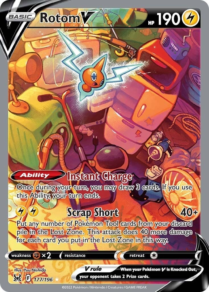 Image for Rotom V (Alternate Full Art) (177/196) (SWSH11: Lost Origin) (SWSH11) - Pokemon