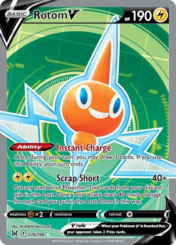Image for Rotom V (Full Art) (176/196) (SWSH11: Lost Origin) (SWSH11) - Pokemon