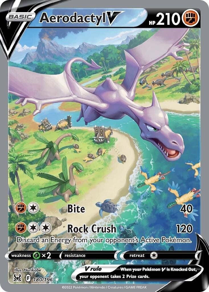 Image for Aerodactyl V (Alternate Full Art) (180/196) (SWSH11: Lost Origin) (SWSH11) - Pokemon