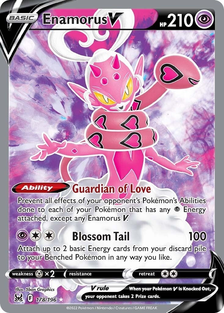 Image for Enamorus V (Full Art) (178/196) (SWSH11: Lost Origin) (SWSH11) - Pokemon
