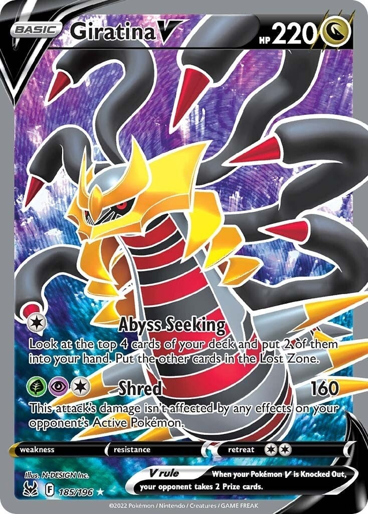 Image for Giratina V (Full Art) (185/196) (SWSH11: Lost Origin) (SWSH11) - Pokemon