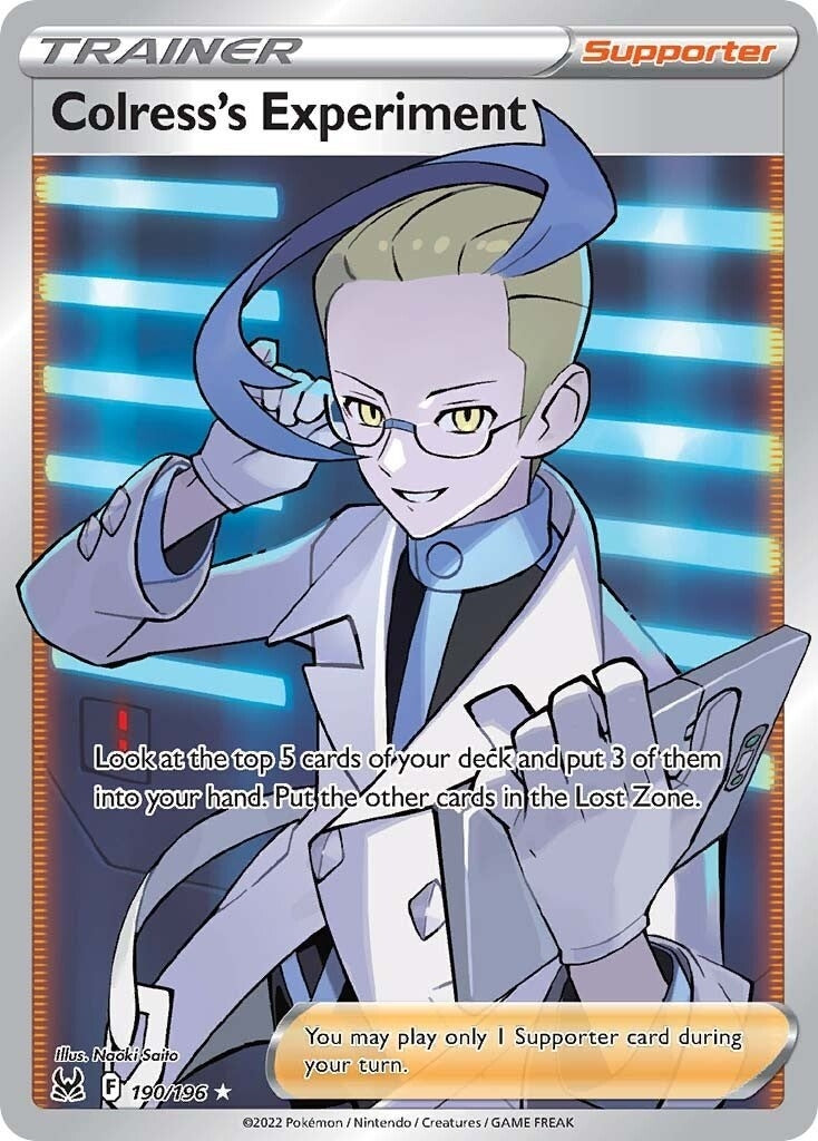 Image for Colress's Experiment (Full Art) (190/196) (SWSH11: Lost Origin) (SWSH11) - Pokemon