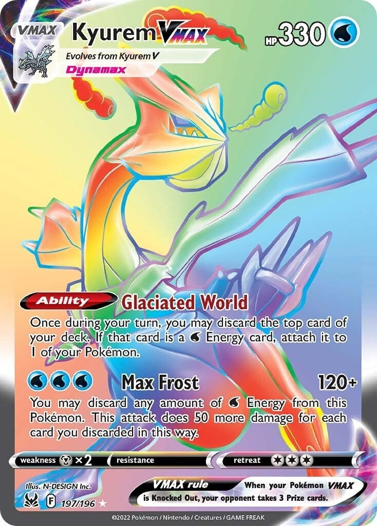 Image for Kyurem VMAX (Secret) (197/196) (SWSH11: Lost Origin) (SWSH11) - Pokemon