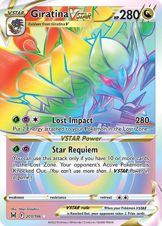 Image for Giratina VSTAR (201) (Secret) (201/196) (SWSH11: Lost Origin) (SWSH11) - Pokemon