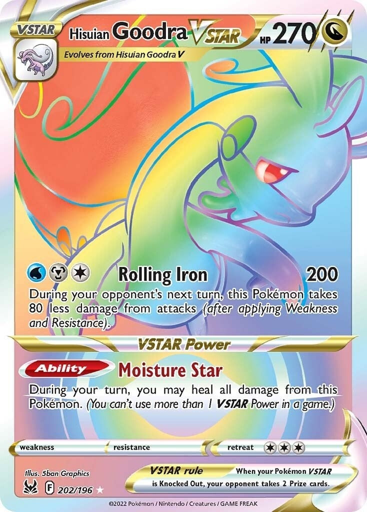 Image for Hisuian Goodra VSTAR (Secret) (202/196) (SWSH11: Lost Origin) (SWSH11) - Pokemon