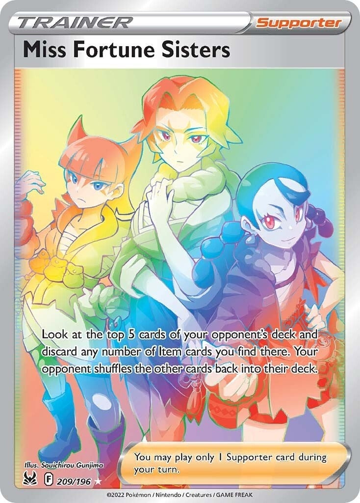 Image for Miss Fortune Sisters (Secret) (209/196) (SWSH11: Lost Origin) (SWSH11) - Pokemon