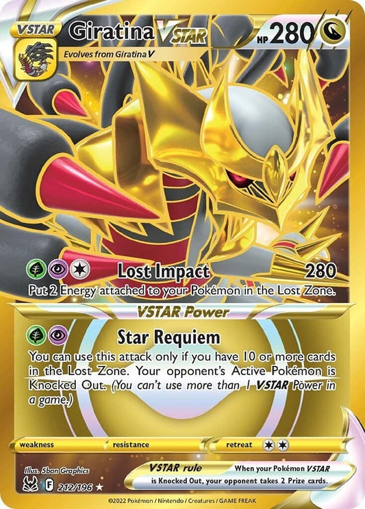 Image for Giratina VSTAR (212) (Secret) (212/196) (SWSH11: Lost Origin) (SWSH11) - Pokemon