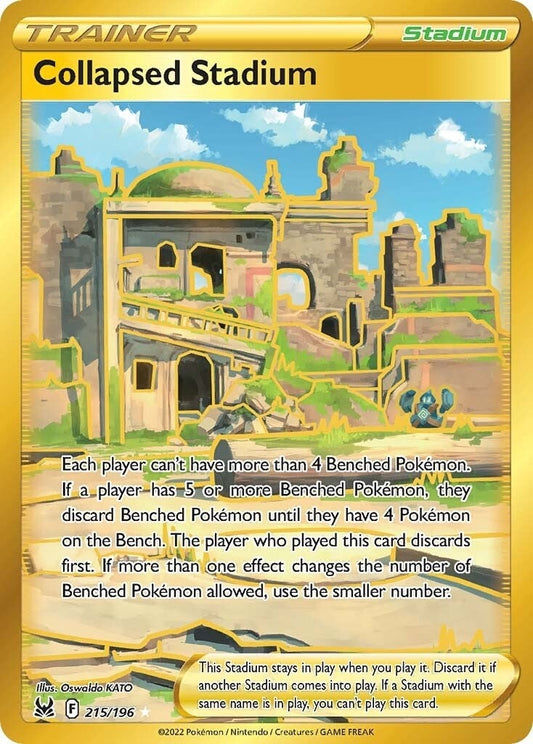 Image for Collapsed Stadium (Secret) (215/196) (SWSH11: Lost Origin) (SWSH11) - Pokemon
