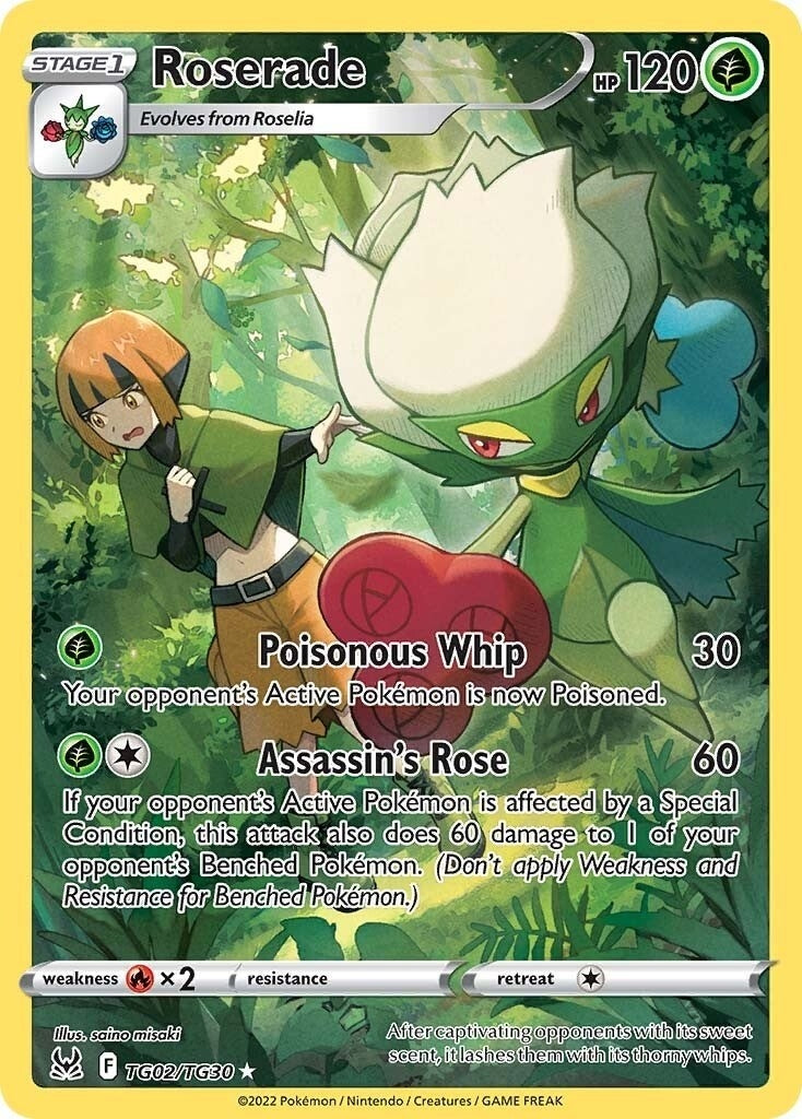 Image for Roserade (TG02/TG30) (SWSH11: Lost Origin Trainer Gallery) (SWSH11: TG) - Pokemon