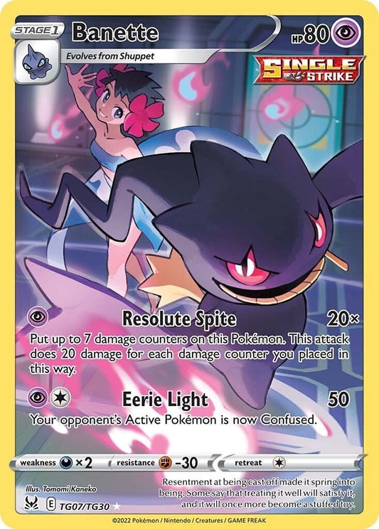 Image for Banette (TG07/TG30) (SWSH11: Lost Origin Trainer Gallery) (SWSH11: TG) - Pokemon