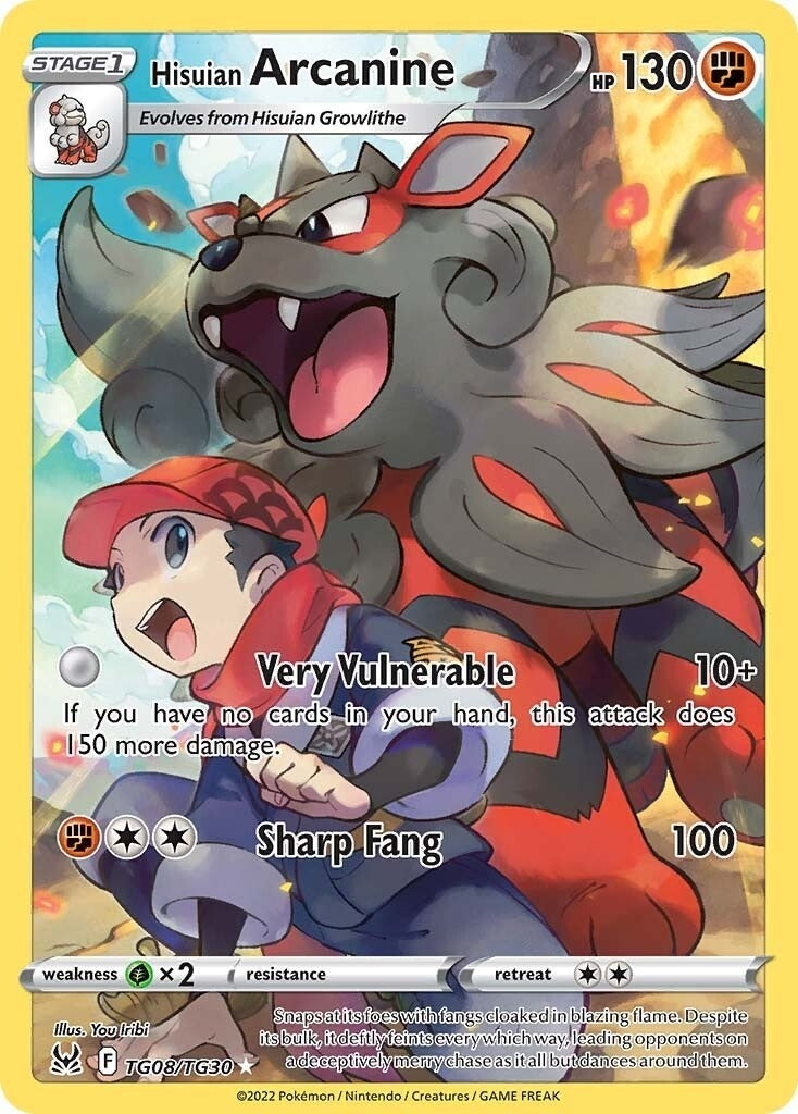 Image for Hisuian Arcanine (TG08/TG30) (SWSH11: Lost Origin Trainer Gallery) (SWSH11: TG) - Pokemon