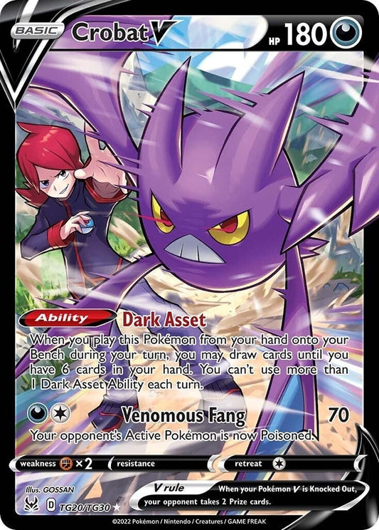 Image for Crobat V (TG20/TG30) (SWSH11: Lost Origin Trainer Gallery) (SWSH11: TG) - Pokemon
