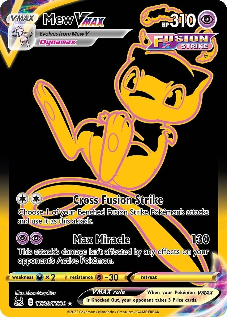 Image for Mew VMAX (Secret) (TG30/TG30) (SWSH11: Lost Origin Trainer Gallery) (SWSH11: TG) - Pokemon