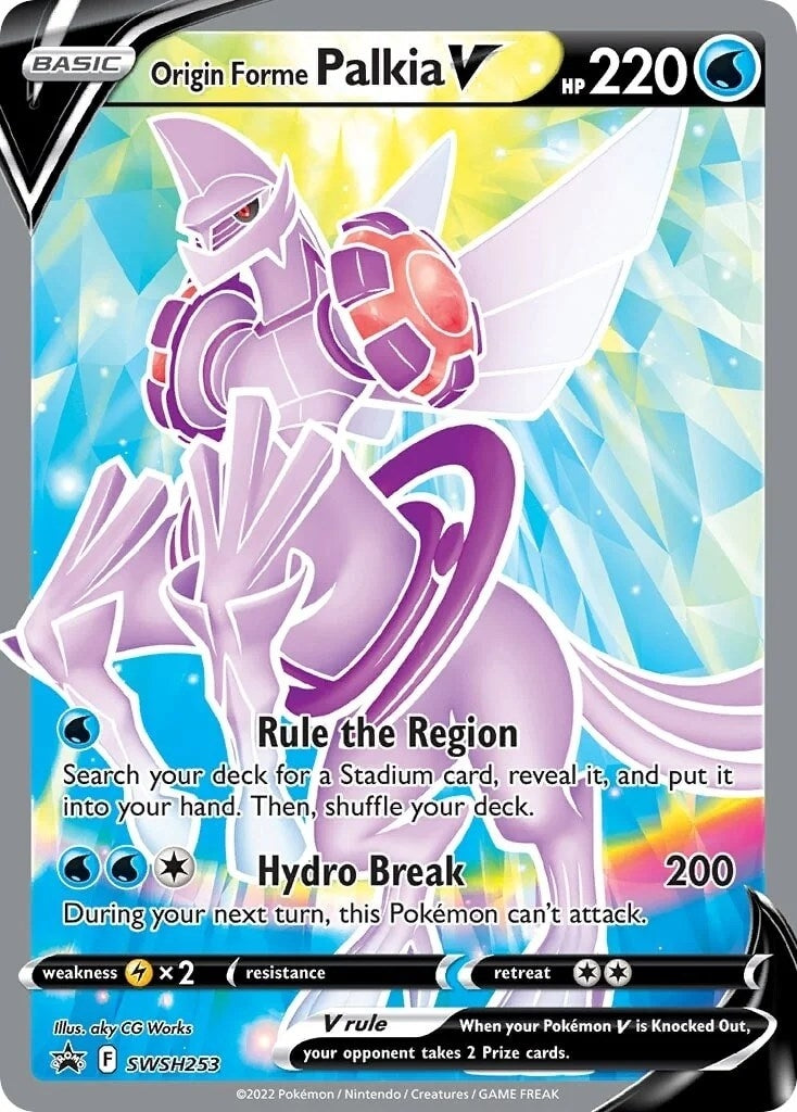 Image for Origin Forme Palkia V (SWSH253) (SWSH: Sword & Shield Promo Cards) (SWSD) - Pokemon