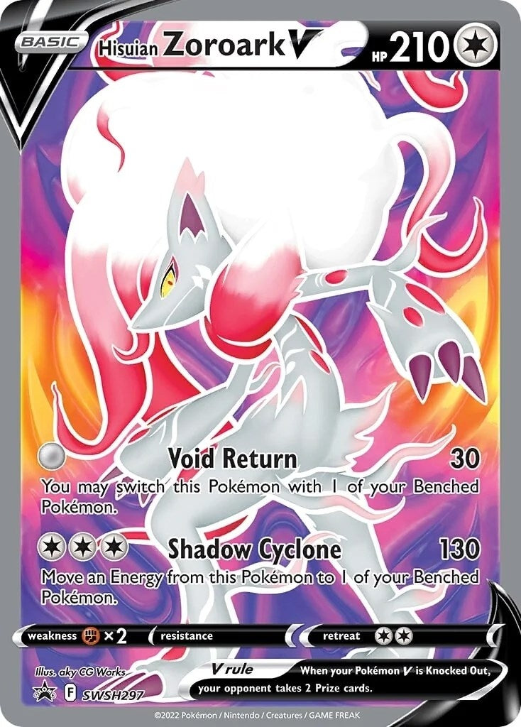 Image for Hisuian Zoroark V - SWSH297 (SWSH297) (SWSH: Sword & Shield Promo Cards) (SWSD) - Pokemon
