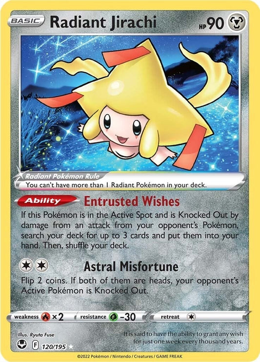 Image for Radiant Jirachi (120/195) (SWSH12: Silver Tempest) (SWSH12) - Pokemon