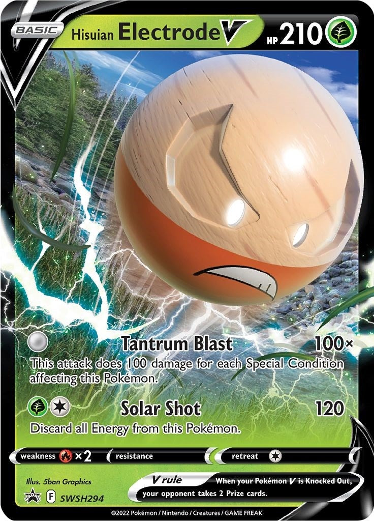Image for Hisuian Electrode V - SWSH294 (SWSH294) (SWSH: Sword & Shield Promo Cards) (SWSD) - Pokemon