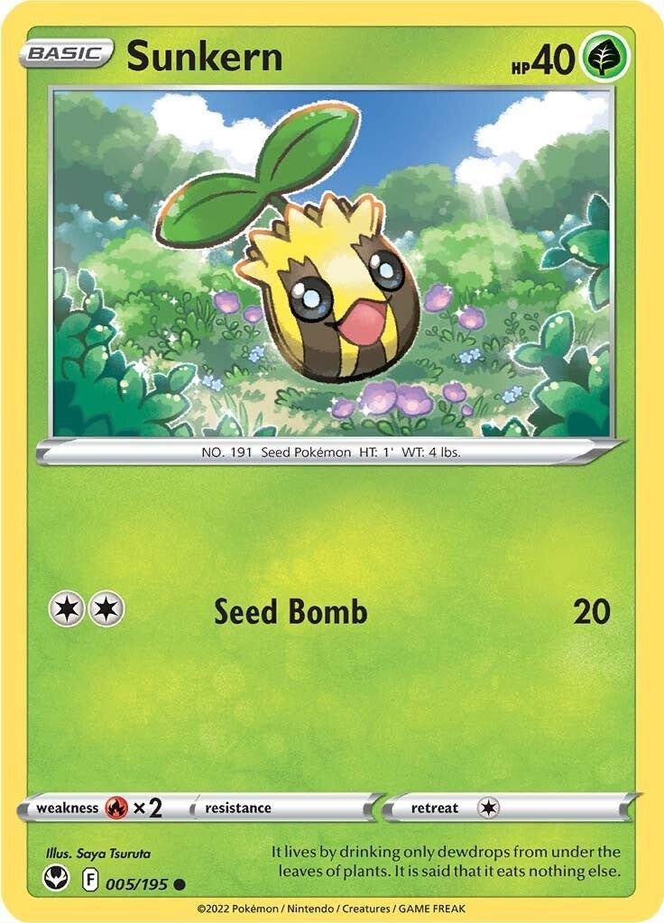 Image for Sunkern (005/195) (SWSH12: Silver Tempest) (SWSH12) - Pokemon