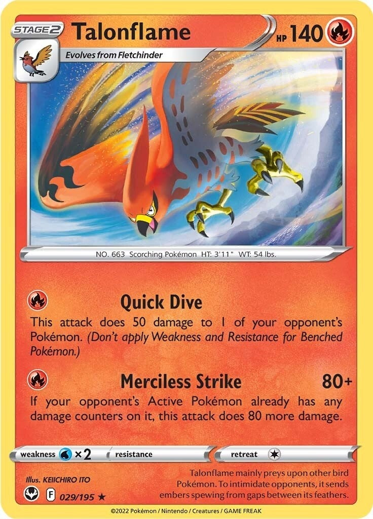 Image for Talonflame (029/195) (SWSH12: Silver Tempest) (SWSH12) - Pokemon