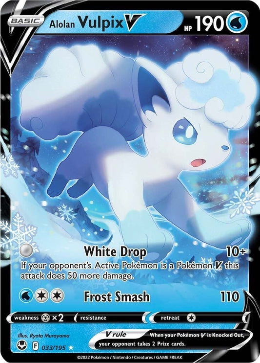 Image for Alolan Vulpix V (033/195) (SWSH12: Silver Tempest) (SWSH12) - Pokemon