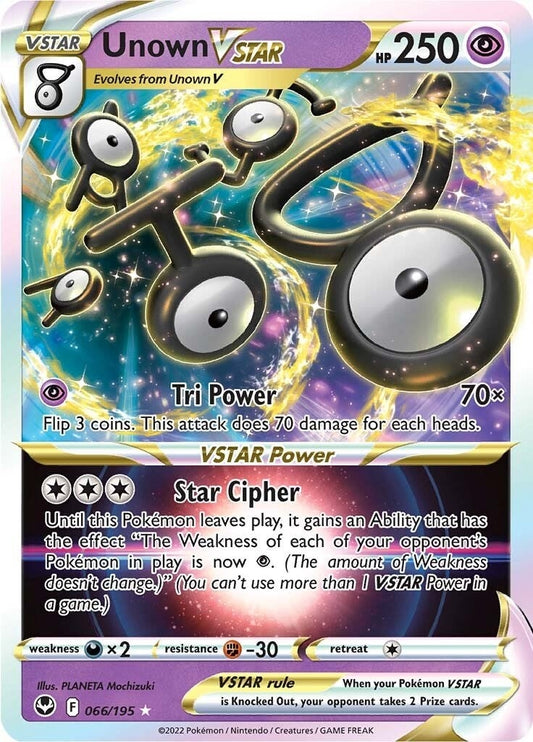 Image for Unown VSTAR (066/195) (SWSH12: Silver Tempest) (SWSH12) - Pokemon