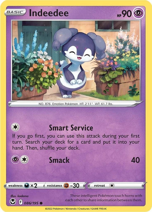 Image for Indeedee (086/195) (SWSH12: Silver Tempest) (SWSH12) - Pokemon