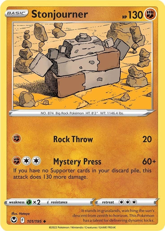 Image for Stonjourner (101/195) (SWSH12: Silver Tempest) (SWSH12) - Pokemon