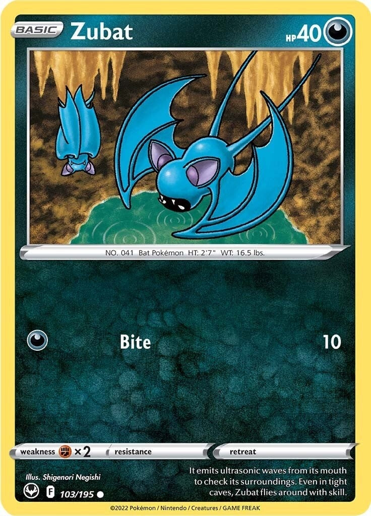 Image for Zubat (103/195) (SWSH12: Silver Tempest) (SWSH12) - Pokemon