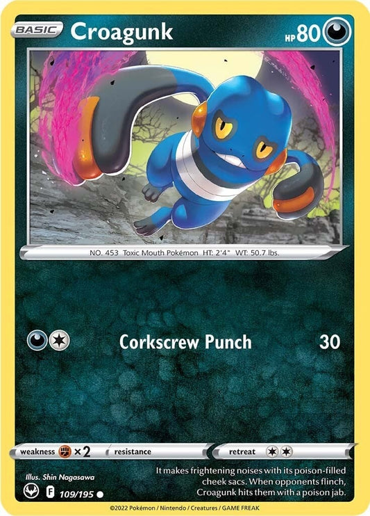 Image for Croagunk (109/195) (SWSH12: Silver Tempest) (SWSH12) - Pokemon