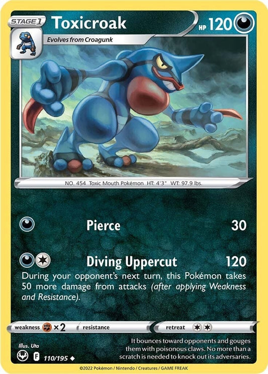 Image for Toxicroak (110/195) (SWSH12: Silver Tempest) (SWSH12) - Pokemon