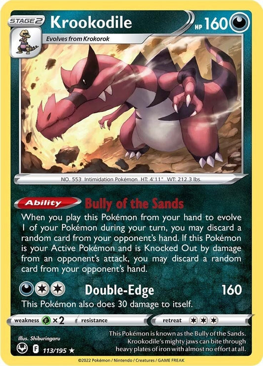 Image for Krookodile (113/195) (SWSH12: Silver Tempest) (SWSH12) - Pokemon