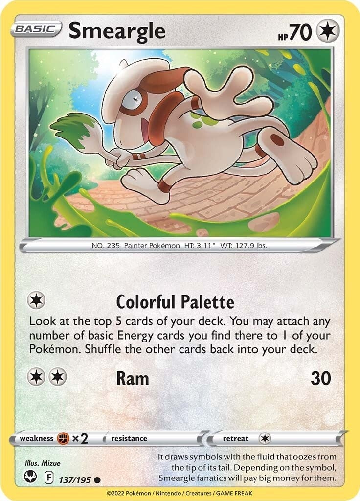 Image for Smeargle (137/195) (SWSH12: Silver Tempest) (SWSH12) - Pokemon