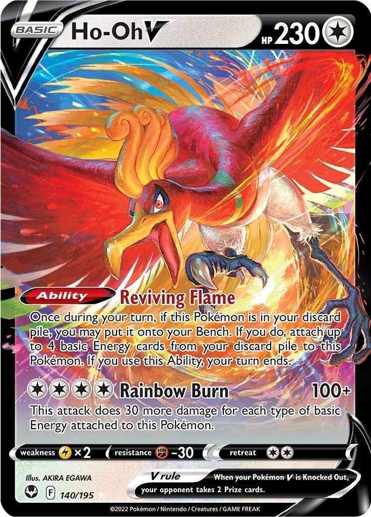 Image for Ho-Oh V (140/195) (SWSH12: Silver Tempest) (SWSH12) - Pokemon