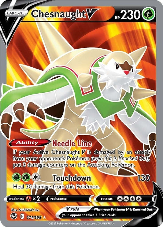 Image for Chesnaught V (Full Art) (171/195) (SWSH12: Silver Tempest) (SWSH12) - Pokemon