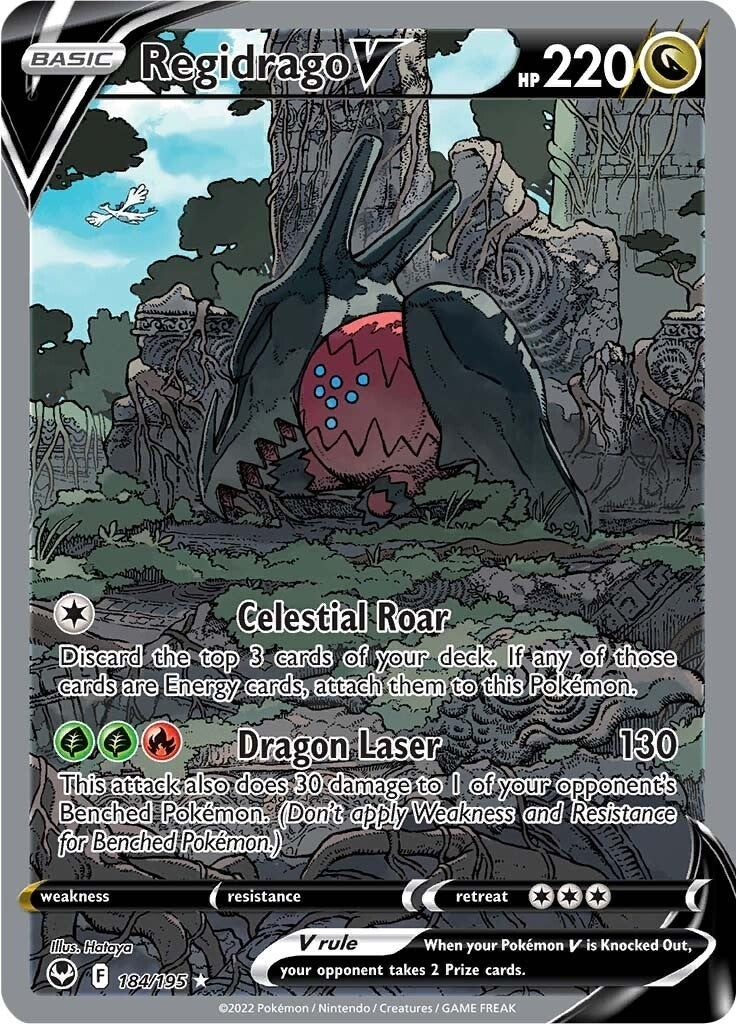 Image for Regidrago V (Alternate Full Art) (184/195) (SWSH12: Silver Tempest) (SWSH12) - Pokemon