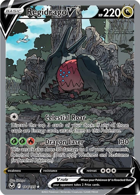 Image for Regidrago V (Alternate Full Art) (184/195) (SWSH12: Silver Tempest) (SWSH12) - Pokemon