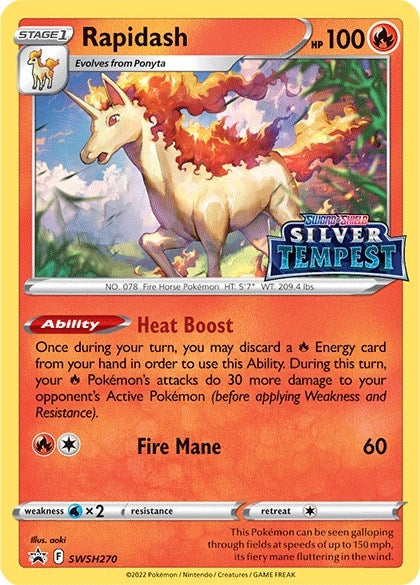 Image for Rapidash - SWSH270 (Prerelease) (SWSH270) (SWSH: Sword & Shield Promo Cards) (SWSD) - Pokemon