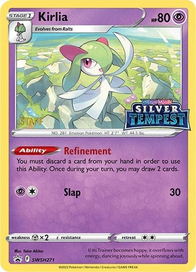 Image for Kirlia - SWSH271 (Prerelease) [STAFF] (SWSH271) (SWSH: Sword & Shield Promo Cards) (SWSD) - Pokemon