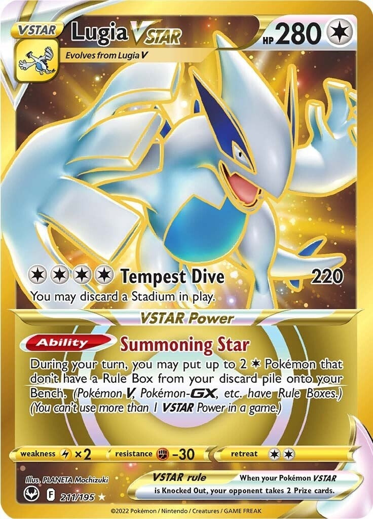 Image for Lugia VSTAR (Secret) (211) (211/195) (SWSH12: Silver Tempest) (SWSH12) - Pokemon