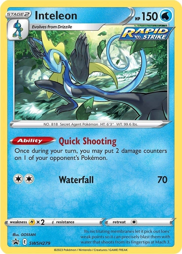 Image for Inteleon - SWSH279 (SWSH279) (SWSH: Sword & Shield Promo Cards) (SWSD) - Pokemon