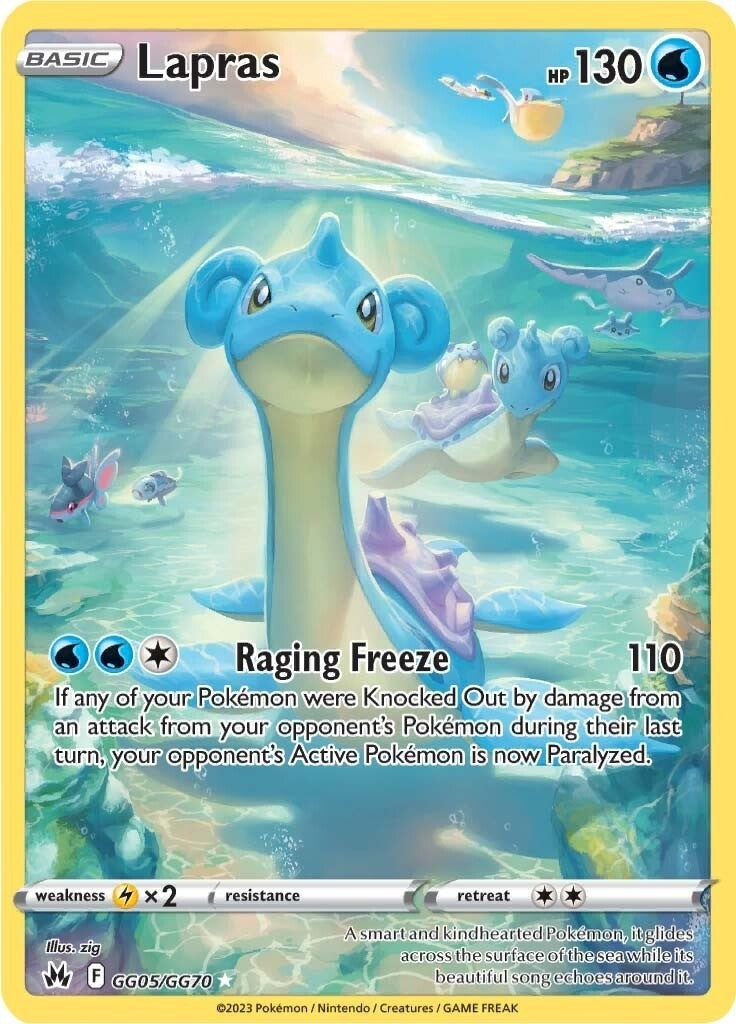 Image for Lapras (GG05/GG70) (SWSH: Crown Zenith: Galarian Gallery) (CRZ:GG) - Pokemon