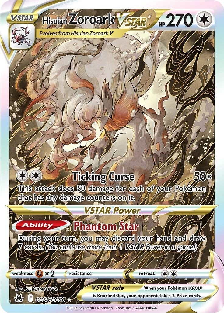 Image for Hisuian Zoroark VSTAR (GG56/GG70) (SWSH: Crown Zenith: Galarian Gallery) (CRZ:GG) - Pokemon
